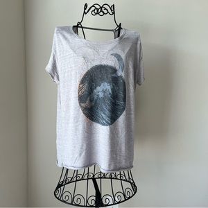 Lucky Brand Wave & Moon Graphic Tee